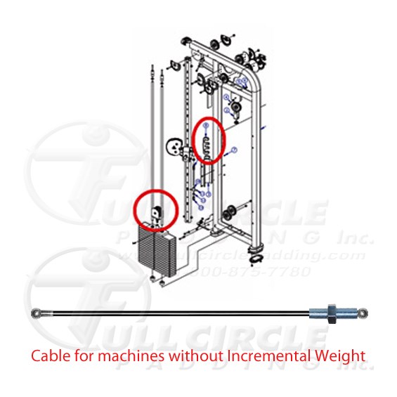 CMDAP Dual Adjustable Pulley New Style Cable without Swivel End ...