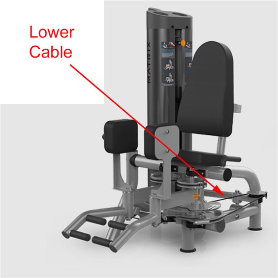 VY-6043 Hip Adductor / Abductor Lower Cable | Full Circle Padding