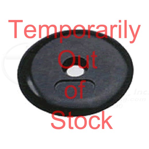 Black Steel Pro Style Dumbbell End Cap 0RPB000 Full Circle Padding   0RPB000 OS 