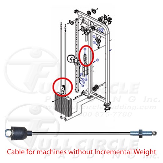 CMDAP Dual Adjustable Pulley Cable with Swivel End - without ...